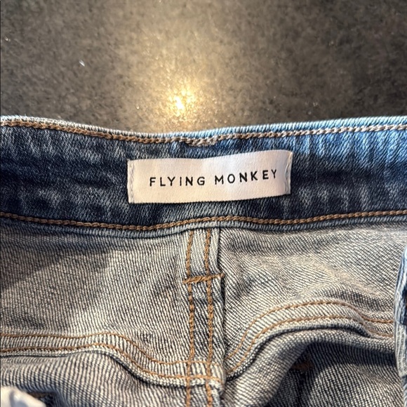 Flying Monkey Stylish Light Blue Distressed Women's Jeans. Size 26 - Picture 5 of 5